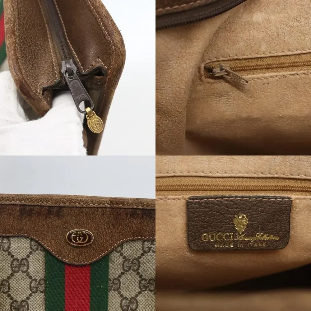 Gucci GG Supreme Web Tote Bag Beige